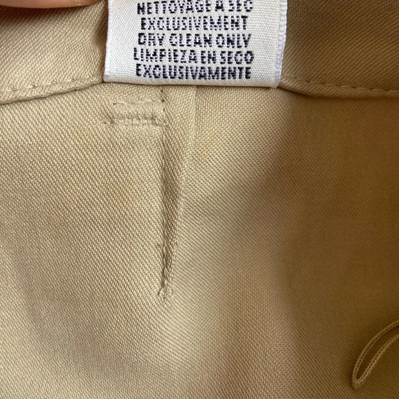 Hermes Womens Two Pocket Button Up Knee Length Pencil Skirt Beige Size 38 - Picture 8 of 12